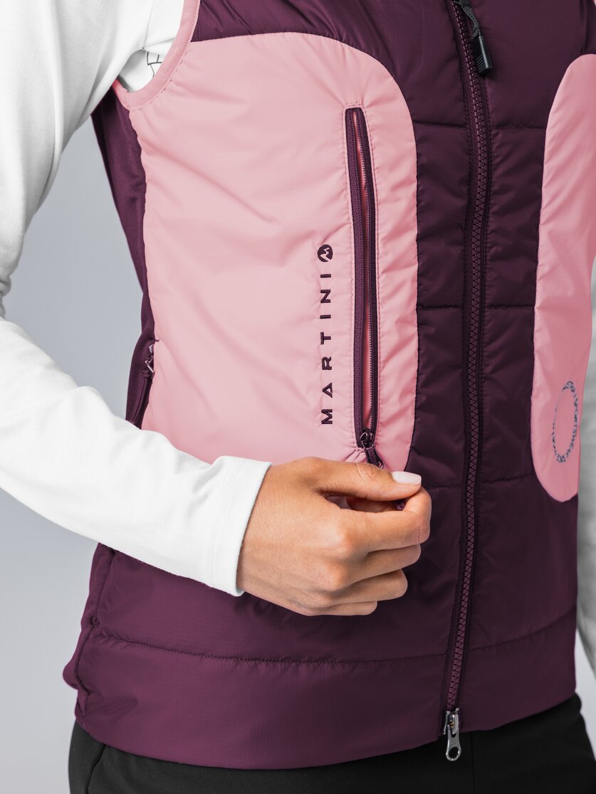 Martini Sportswear - Argon Hybrid Vest G-LOFT® W - Westen in mosstone-black - Detail 4 - Damen