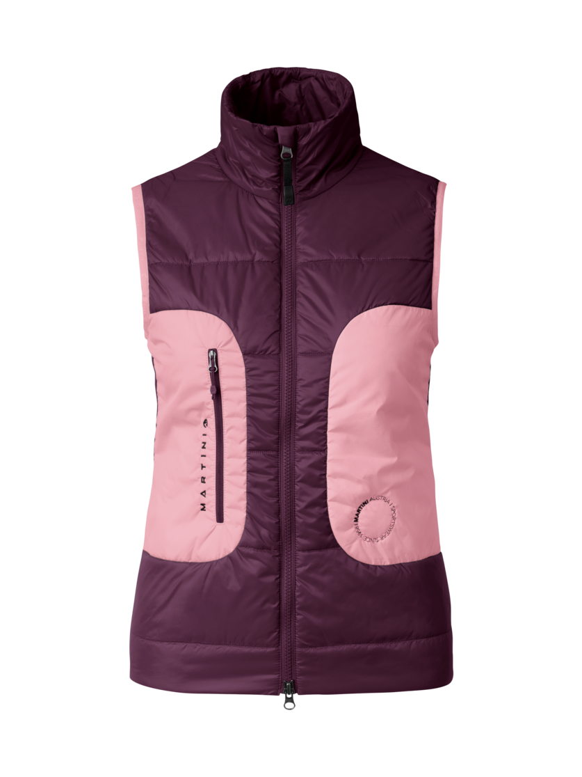Martini Sportswear - Argon Hybrid Vest G-LOFT® W - Westen in fairy tale-primrose - Vorderansicht - Damen