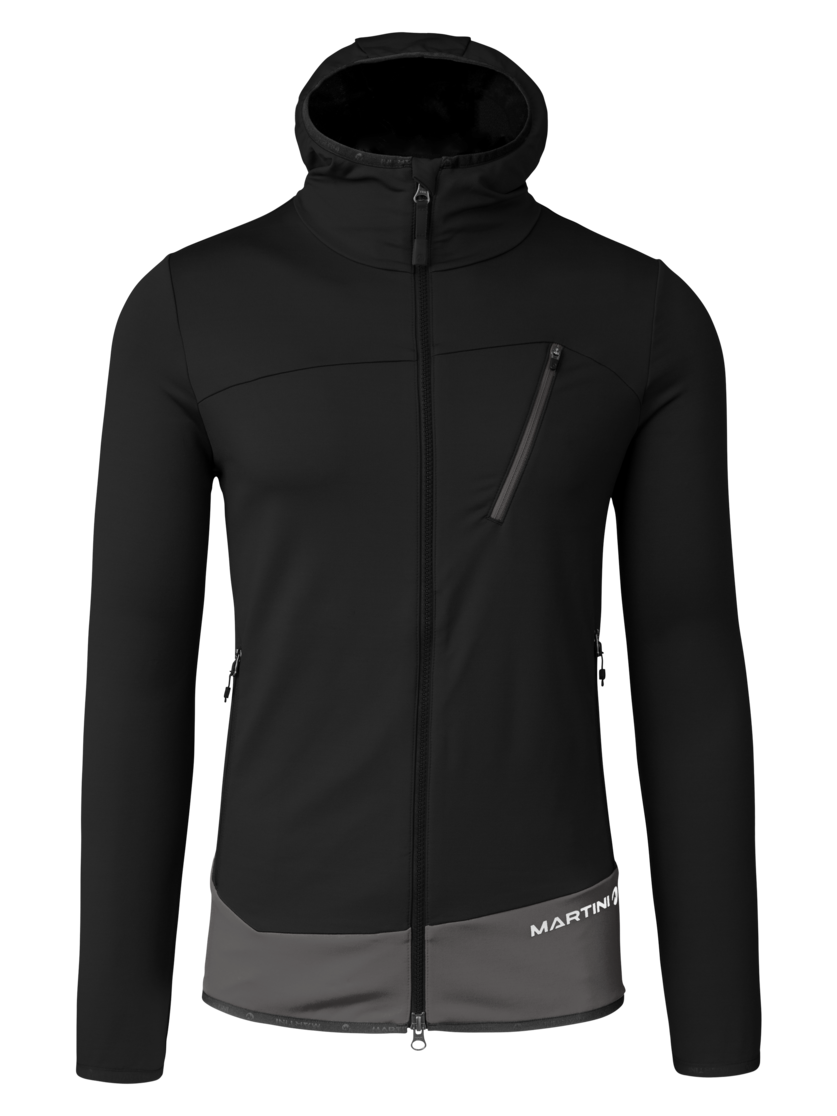 Martini Sportswear - Firstline Midlayer Jacket M - Midlayers in black-steel - front view - Men