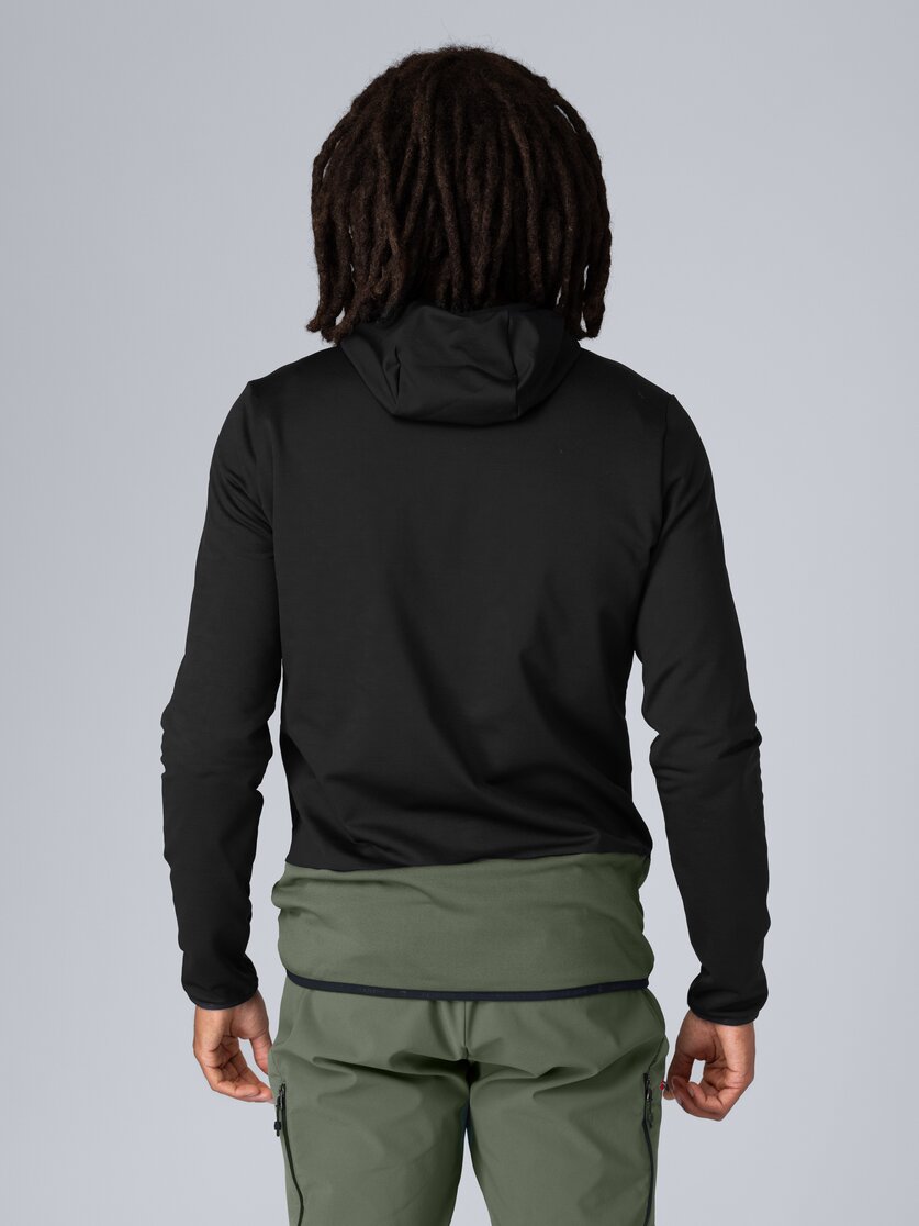 Martini Sportswear - Firstline Midlayer Jacket M - Midlayers in black-mosstone - rear view model - Men