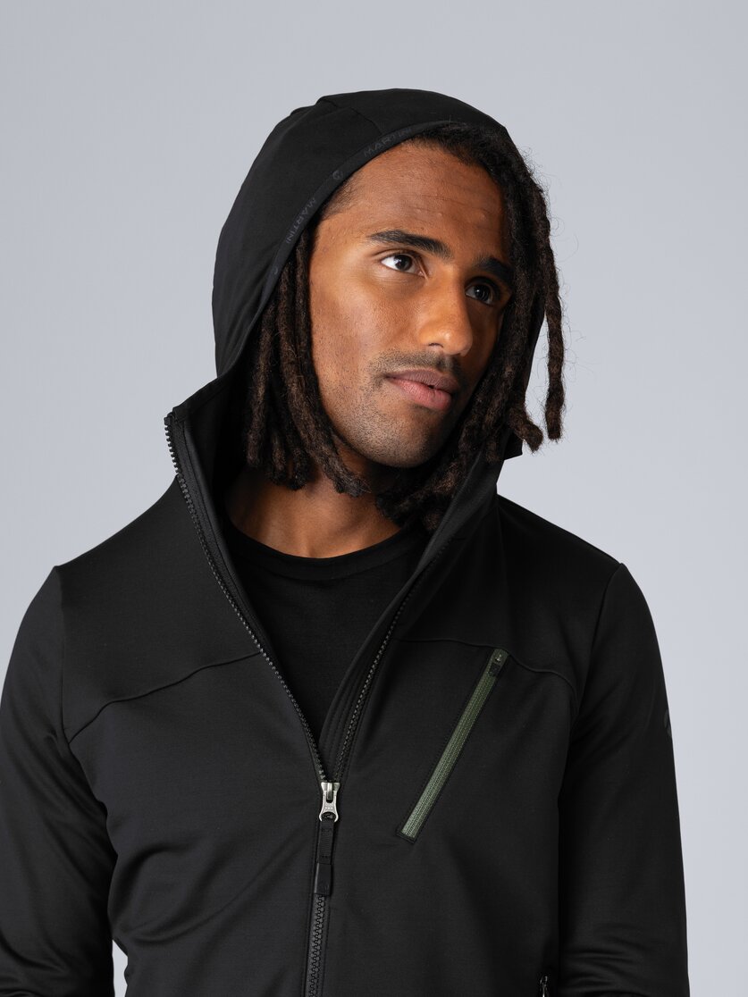 Martini Sportswear - Firstline Midlayer Jacket M - Midlayers in black-mosstone - Detail 6 - Men