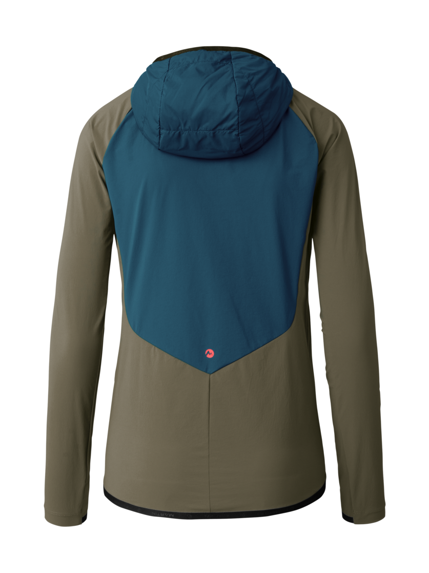 Martini Sportswear - Highventure Hybrid Jacket G-Loft® W - Giacche ibride in poseidon-moss - vista posteriore - Donna