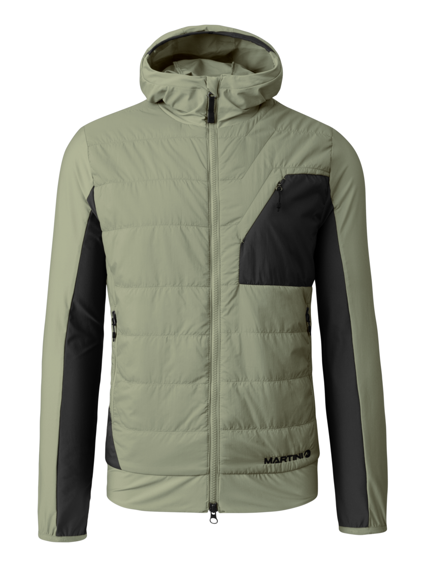 Martini Sportswear - Highventure Hybrid Jacket Primaloft® M - Hybrid jackets in tendril-black - front view - Men