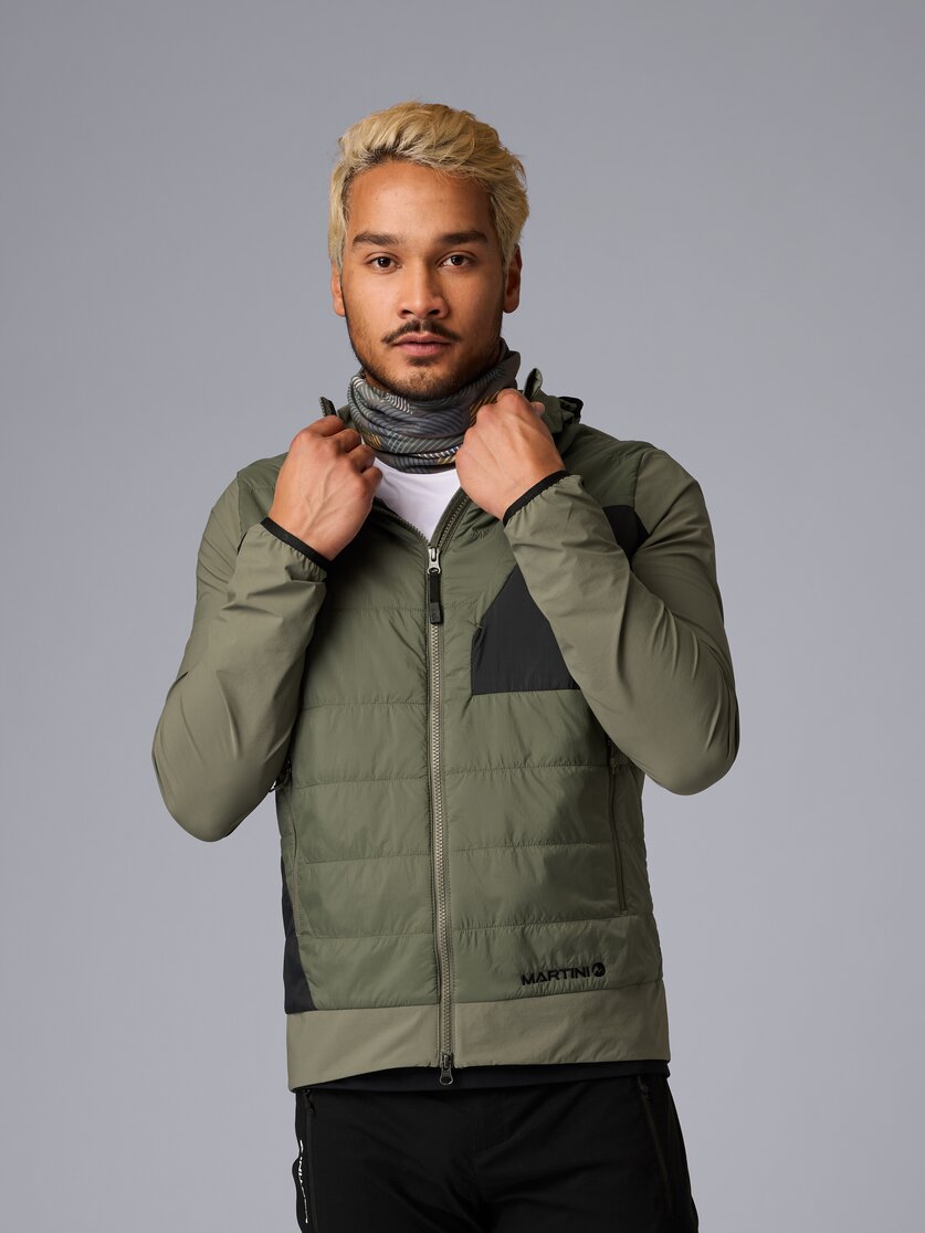 Martini Sportswear - Highventure Hybrid Jacket Primaloft® M - Hybrid jackets in tendril-black - front view model - Men