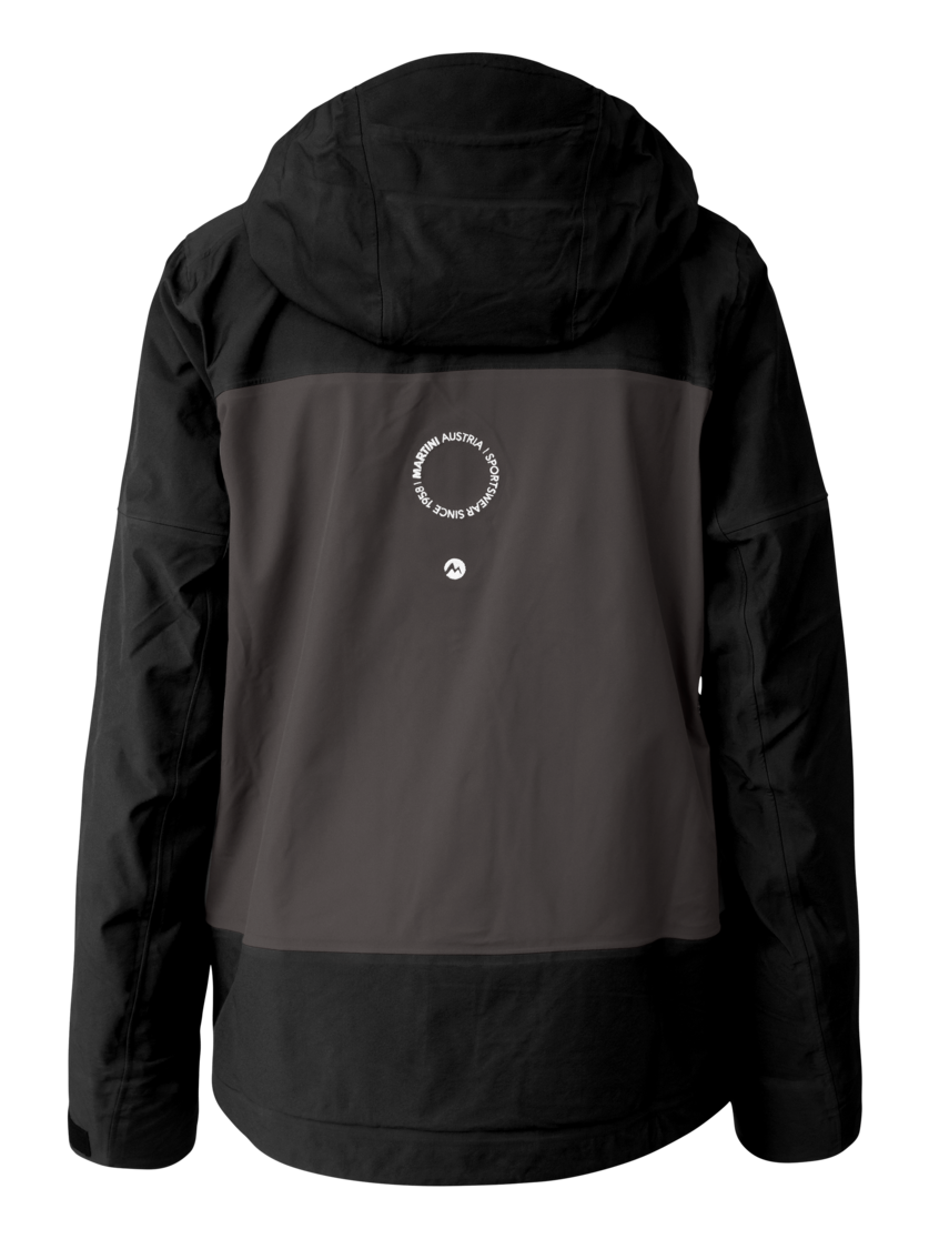 Martini Sportswear - Argon 3L Jacket W - Hardshell Jacken in black-steel - Rückansicht - Damen