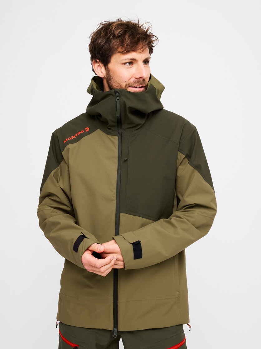 Martini Sportswear - Argon 2L Jacket M - Hardshell jackets in spanish green-olive - front view model - Men