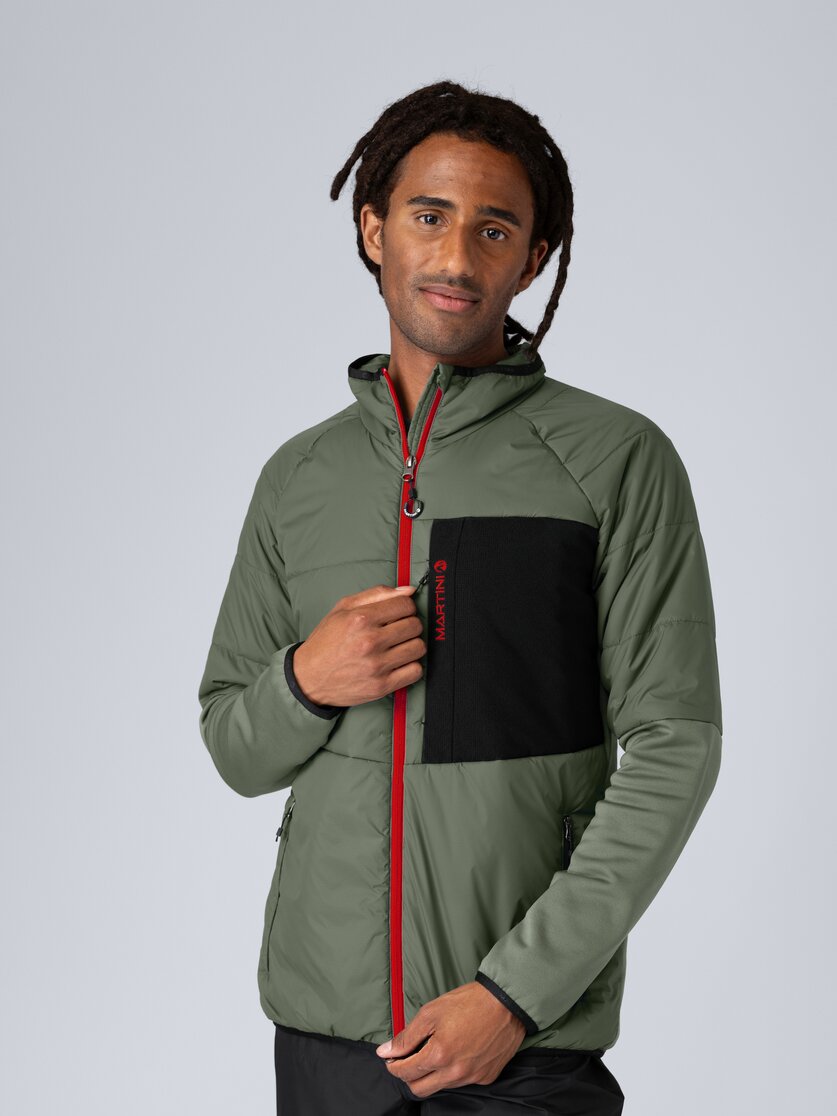 Martini Sportswear - Horizon Hybrid Jacket Primaloft® M - Giacche ibride in seaport-lava - vista frontale modello - Uomo