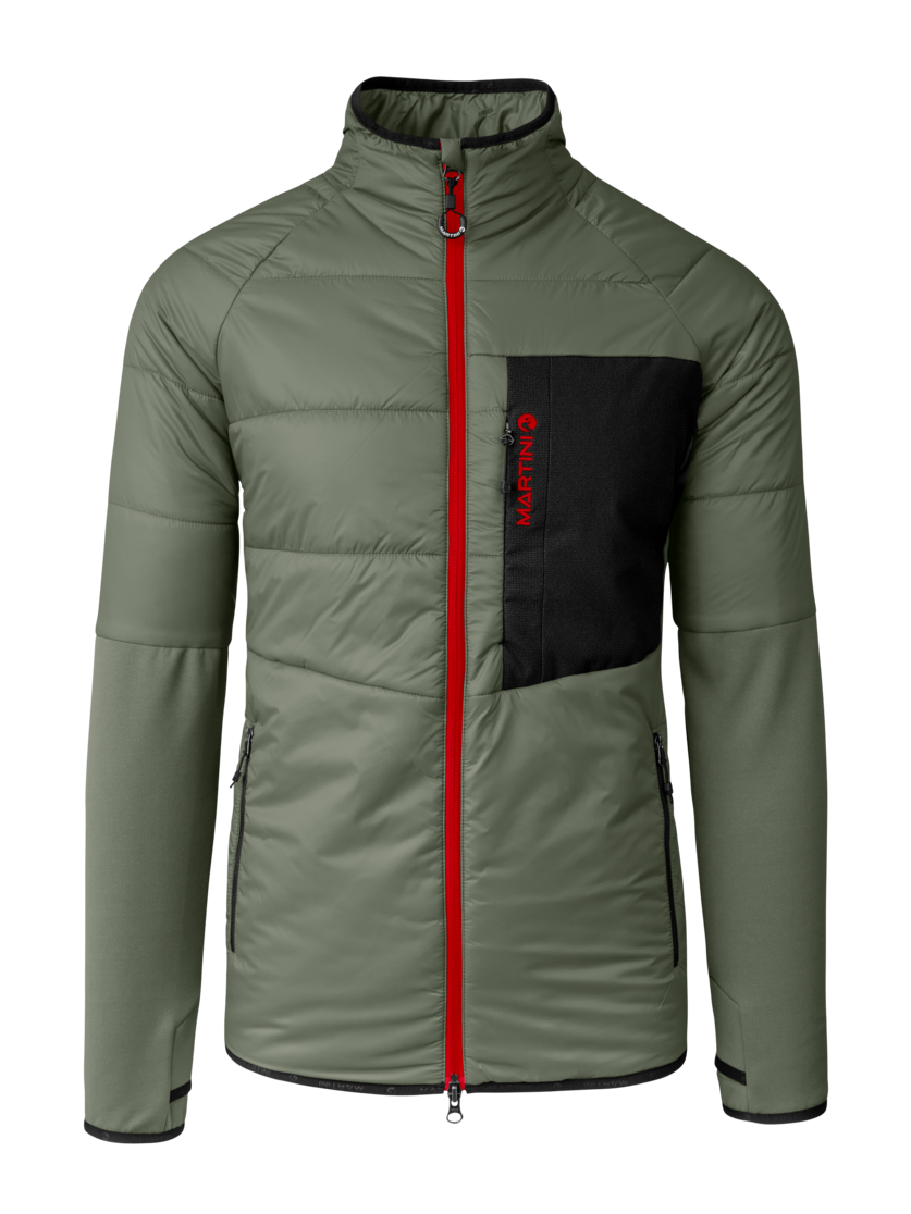 Martini Sportswear - Horizon Hybrid Jacket Primaloft® M - Giacche ibride in mosstone-mars - vista frontale - Uomo