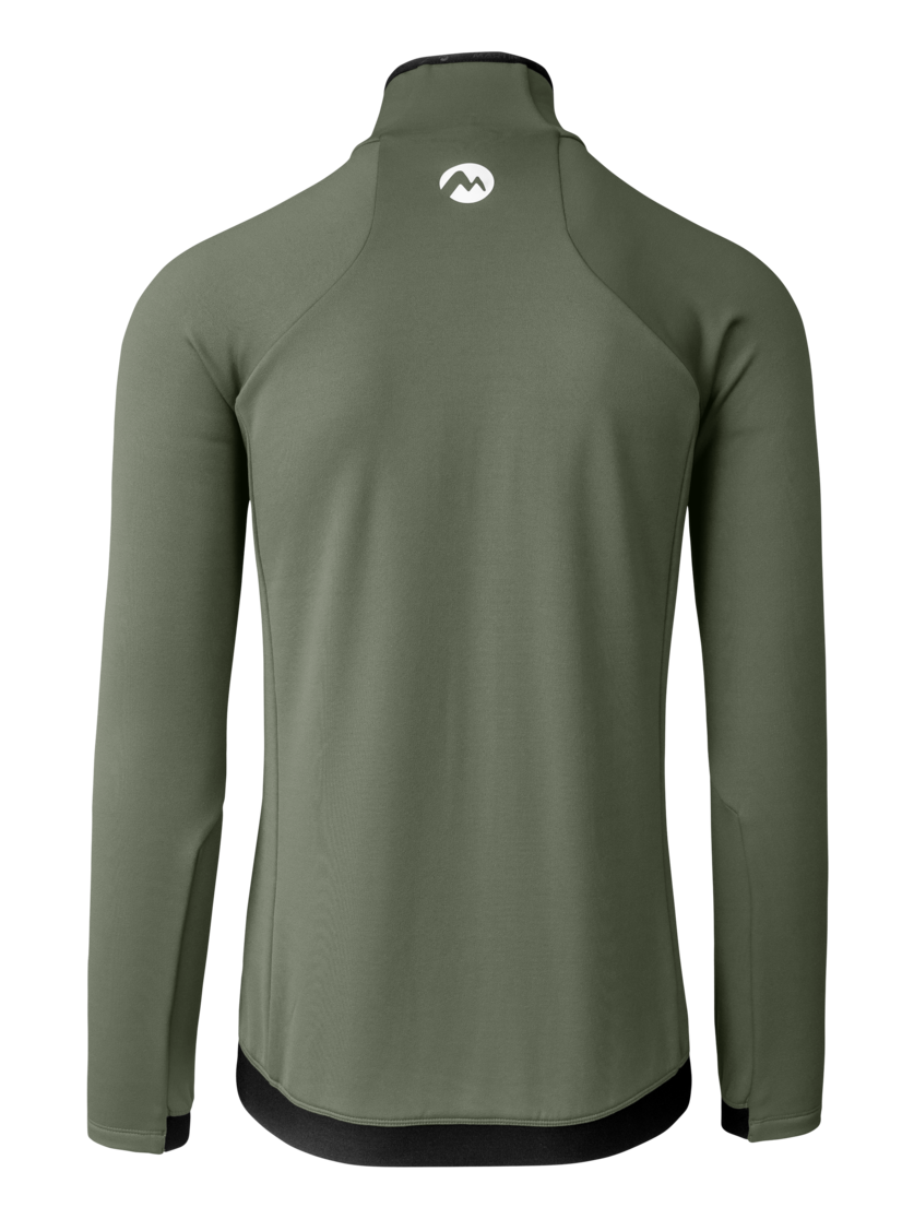 Martini Sportswear - Horizon Midlayer Jacket M - Pile in mosstone-mars - vista posteriore - Uomo