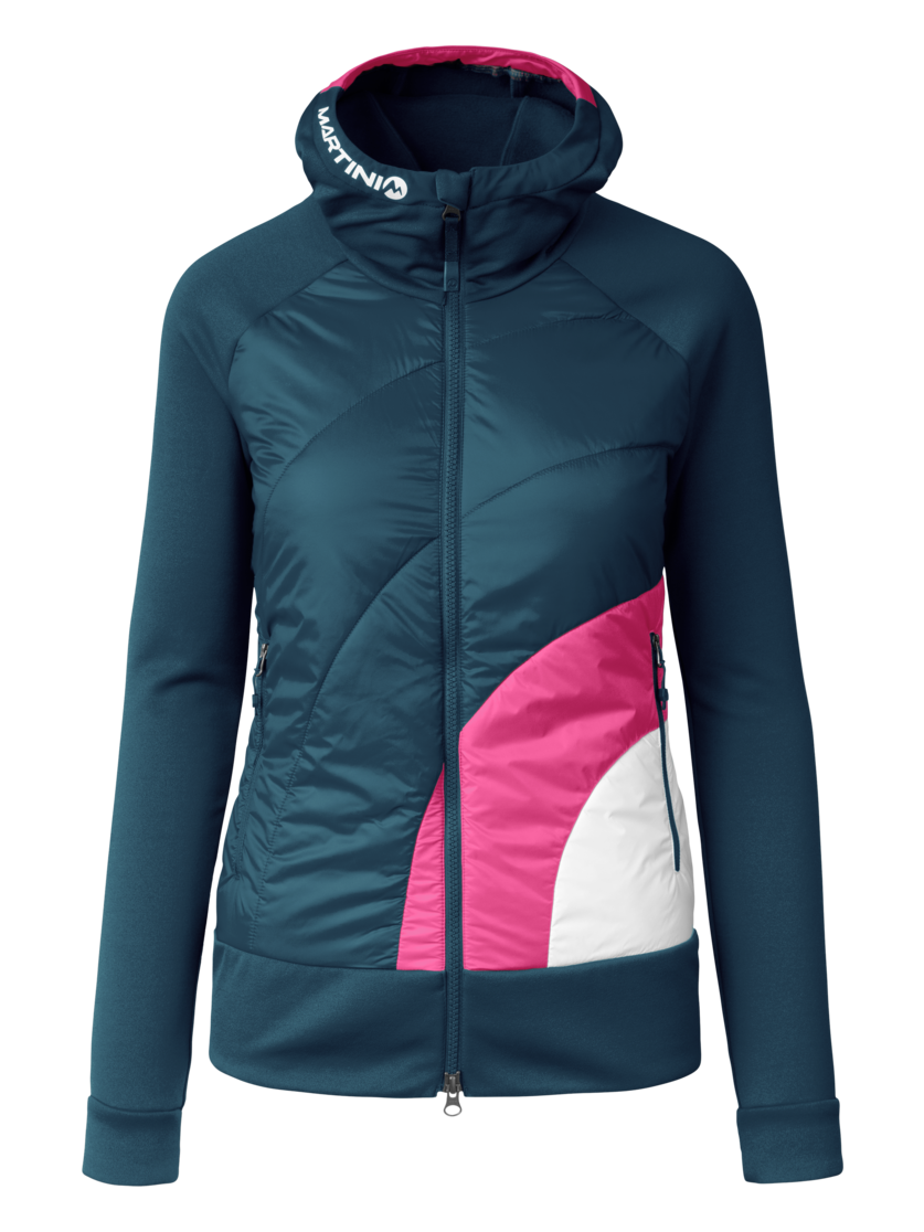 Martini Sportswear - Desire Hybrid Jacket Primaloft® W - Hybridjacken in poseidon-rosebud - Vorderansicht - Damen