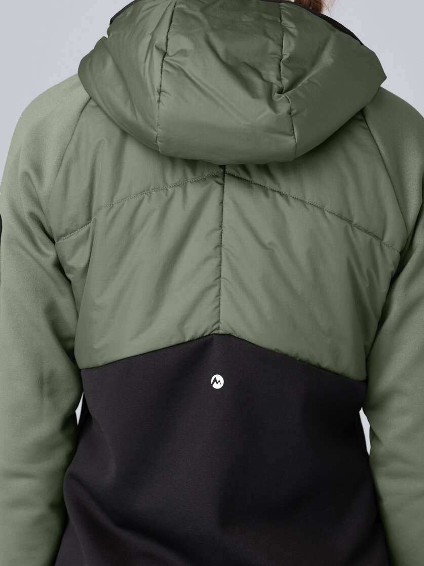 Martini Sportswear - Horizon Hybrid Jacket G-LOFT® W - Hybrid jackets in mosstone-black - Detail 1 - Women
