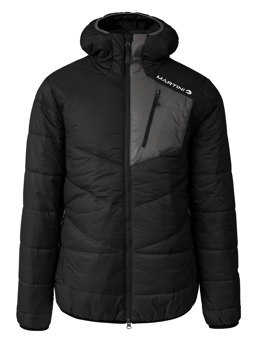 Martini Sportswear - Fullforce Padded Jacket G-LOFT® M - Primaloft & Gloft Jacken in black-steel - Vorderansicht - Herren
