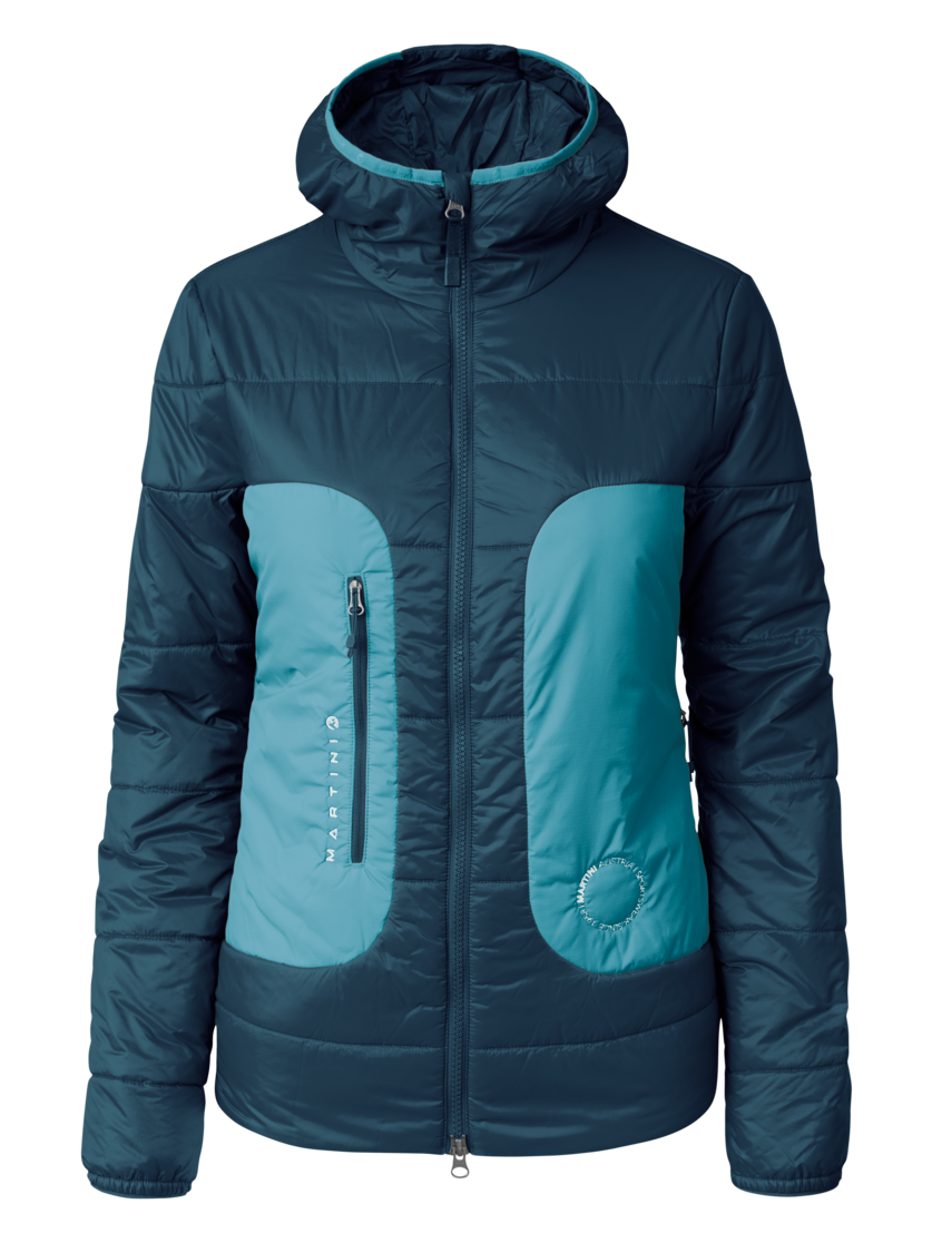 Martini Sportswear - Argon Padded Jacket G-LOFT® W - Primaloft & Gloft Jacken in poseidon-surf - Vorderansicht - Damen