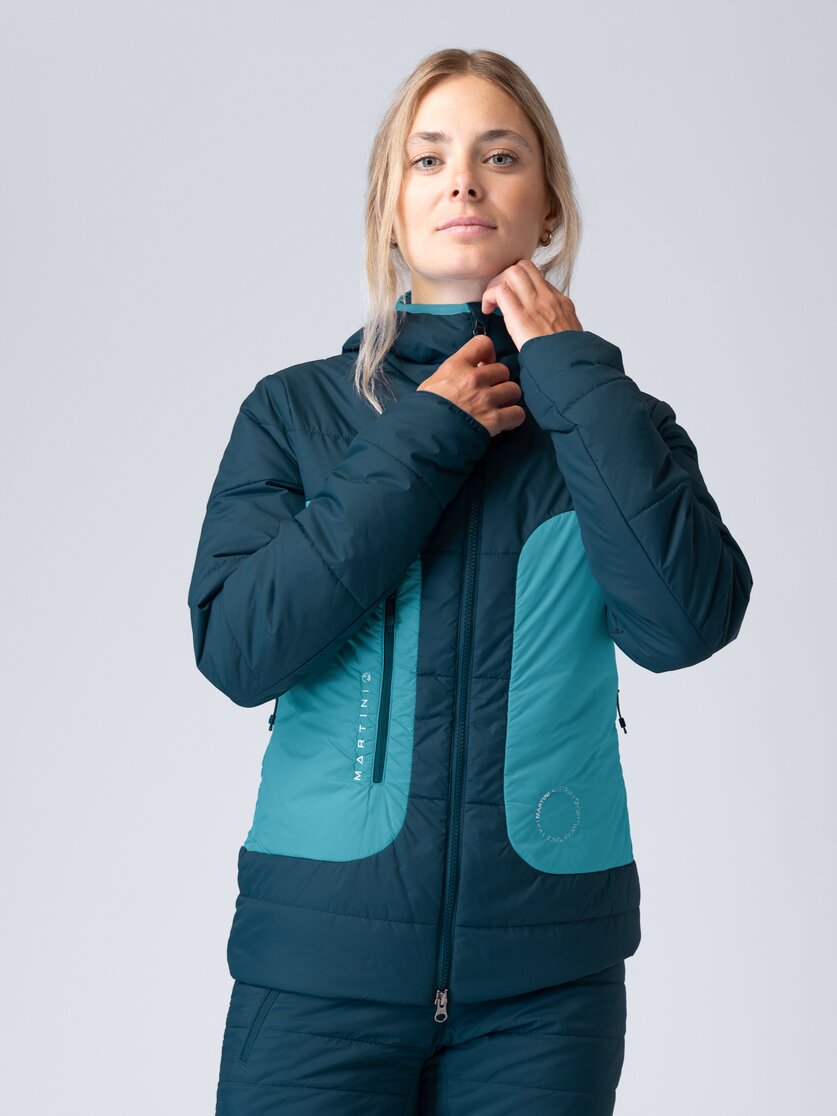 Martini Sportswear - Argon Padded Jacket G-LOFT® W - Primaloft & Gloft Jacken in seaport-scooter - Vorderansicht Model - Damen