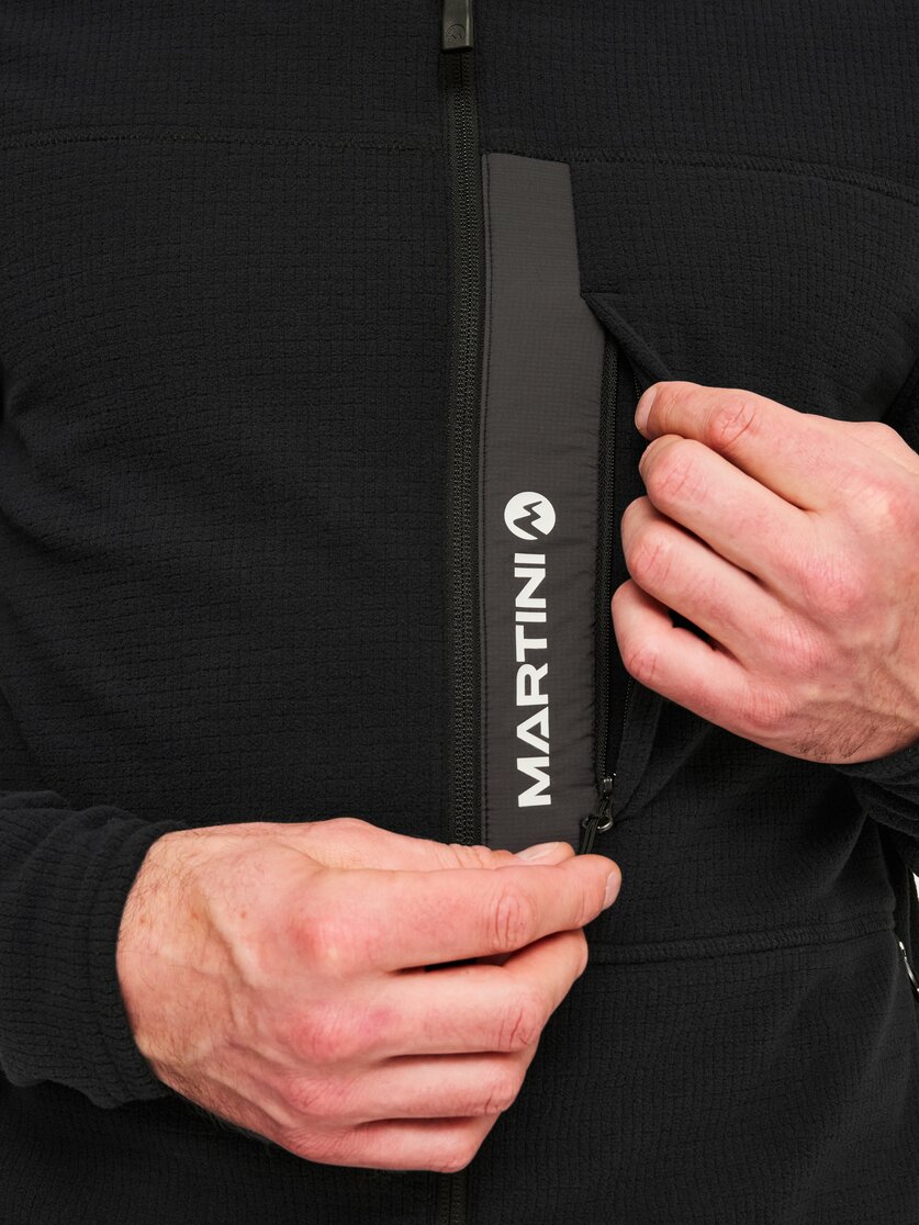 Martini Sportswear - Argon Midlayer Jacket M - Midlayers in black-granite - Detail 3 - Herren