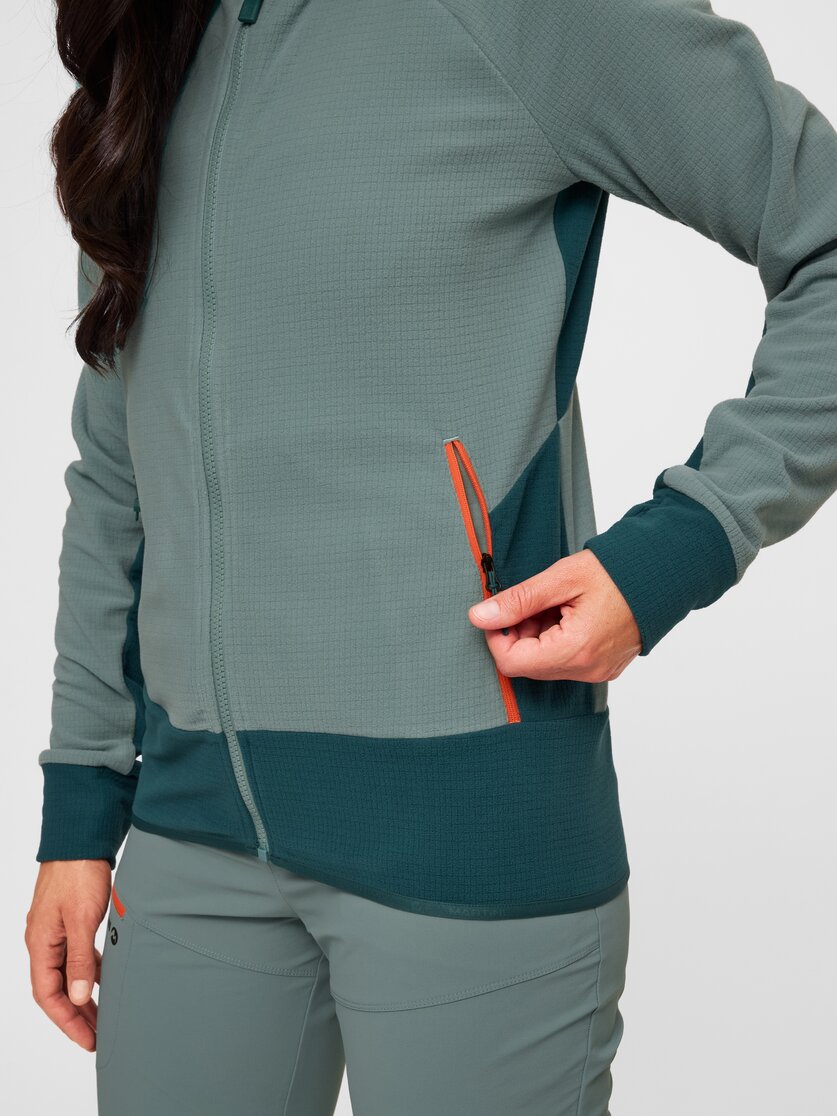 Martini Sportswear - Highventure ML Hooded Jacket W - Strati intermedi in granite-black - Dettaglio 1 - Donna
