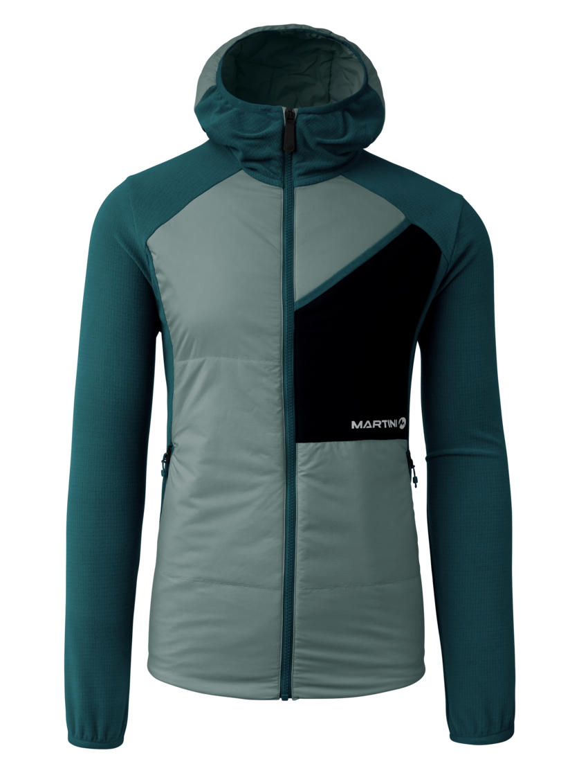 Martini Sportswear - Highventure IN Hybrid Hooded Jacket M - Hybridjacken in seaport-misty blue - Vorderansicht - Herren