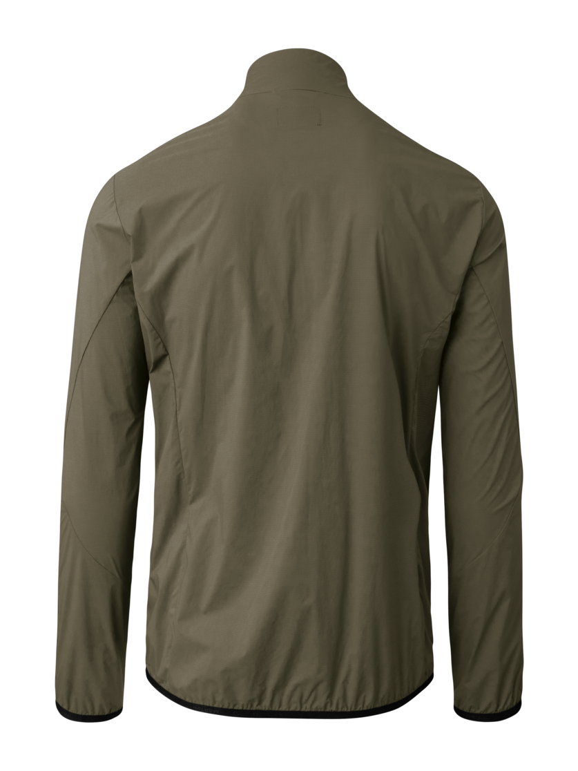 Martini Sportswear - Neverrest Windbreaker Jacket M - Windbreaker jackets in moss-curry - rear view - Men
