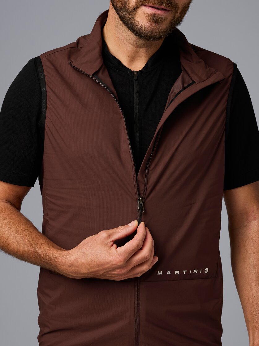 Martini Sportswear - Flowtrail Windbreaker Vest M - Westen in black - Detail 1 - Herren