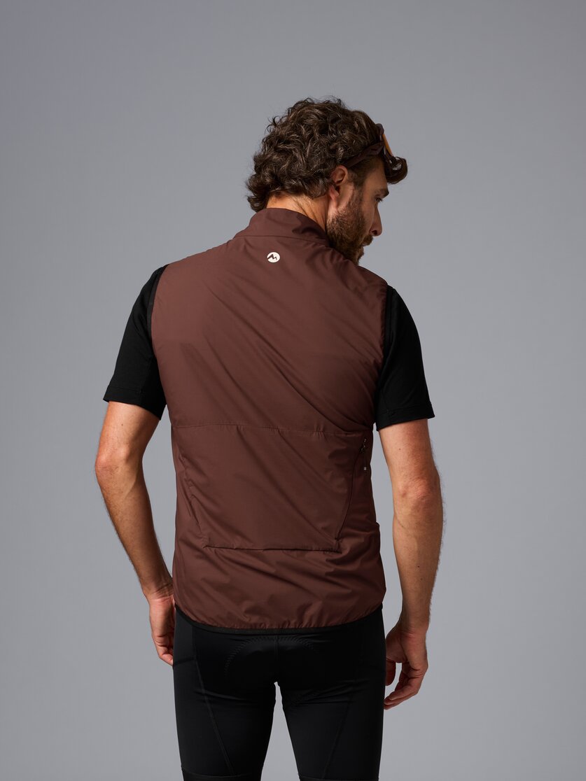 Martini Sportswear - Flowtrail Windbreaker Vest M - Westen in black - Rückansicht Model - Herren