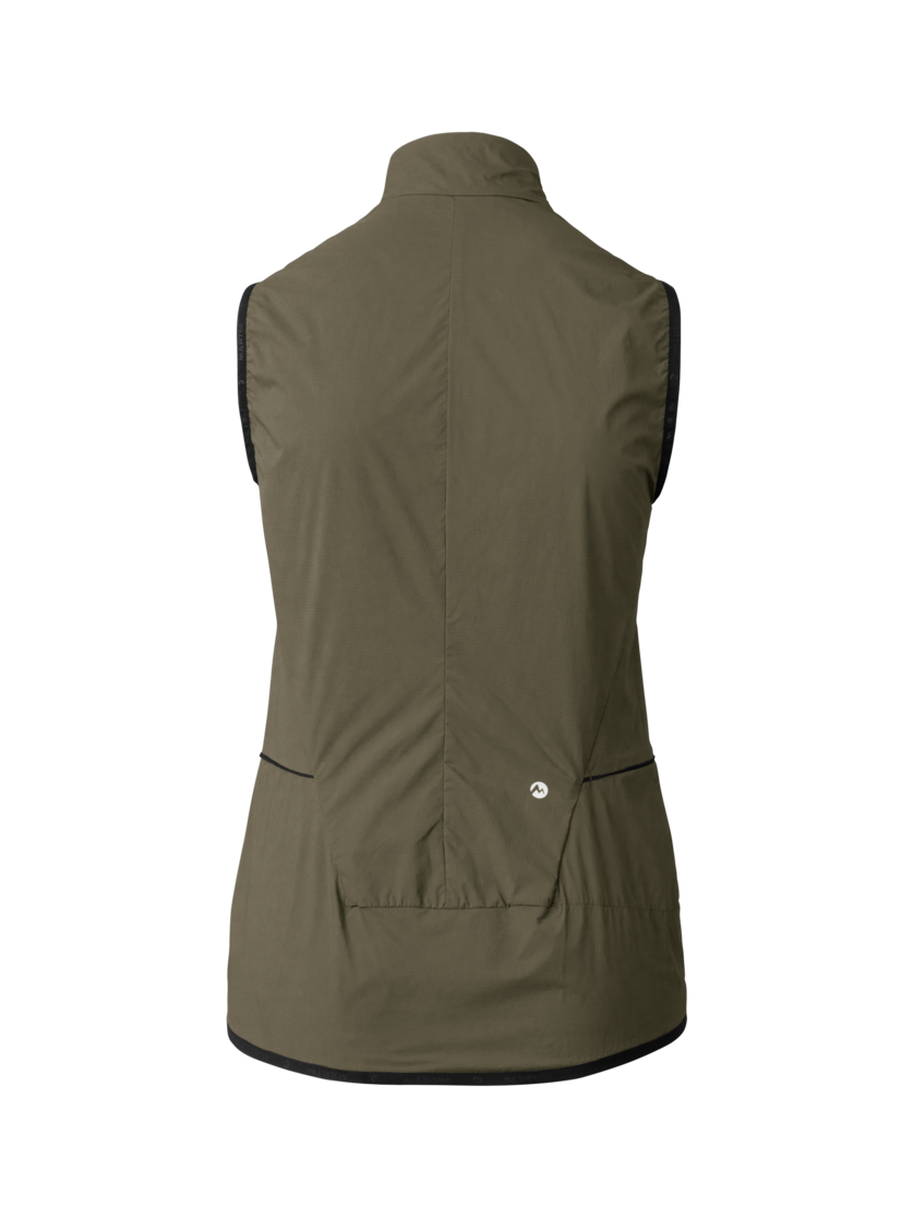Martini Sportswear - Flowtrail Windbreaker Vest W - Westen in moss - Rückansicht - Damen