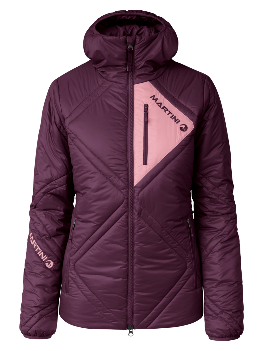 Martini Sportswear - Fullforce Padded Jacket G-LOFT® W - Primaloft & Gloft Jackets in fairy tale-primrose - front view - Women