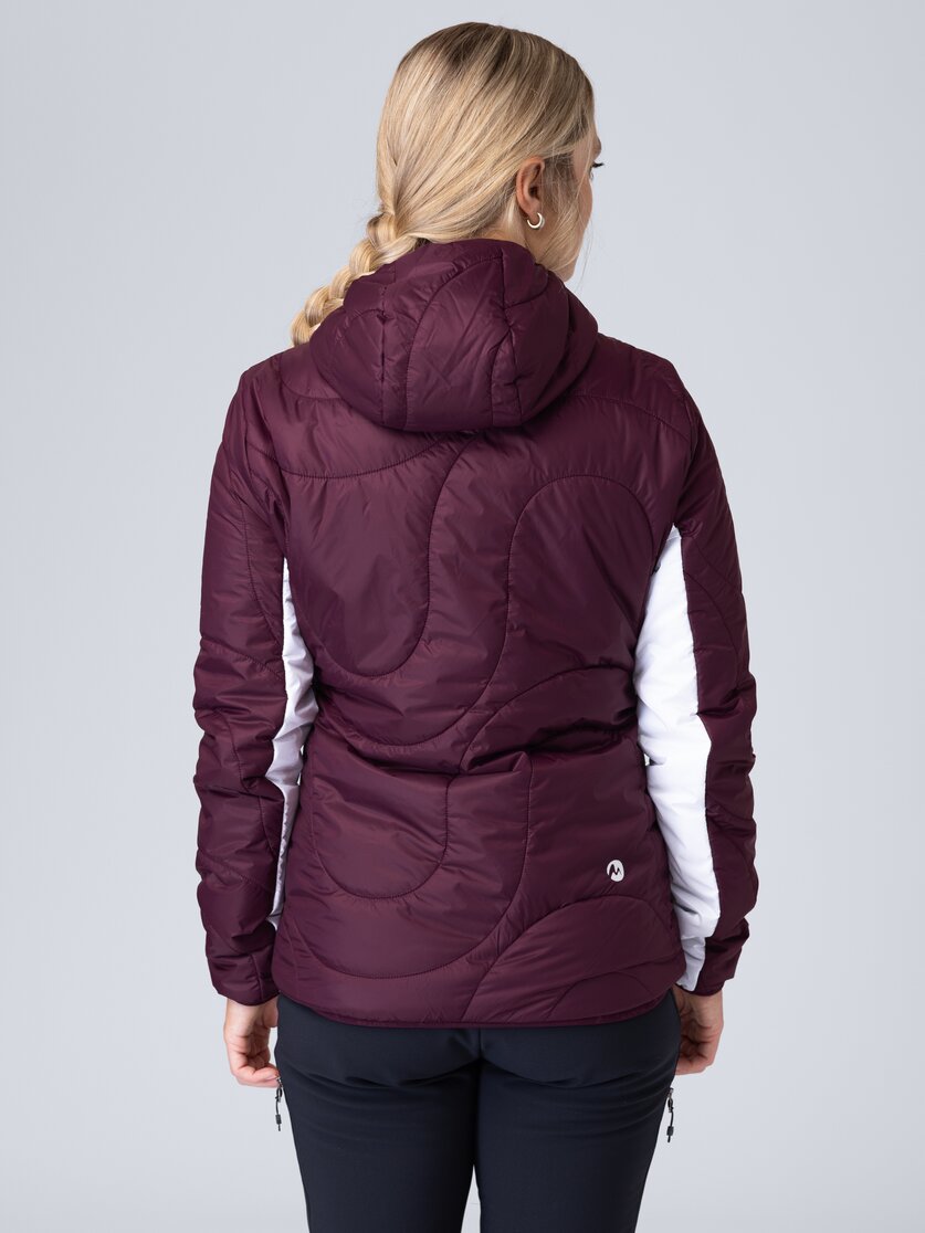 Martini Sportswear - Snowventure Padded Jacket Primaloft® W - Giacche Primaloft e Gloft in seaport-white - vista laterale modello - Donna