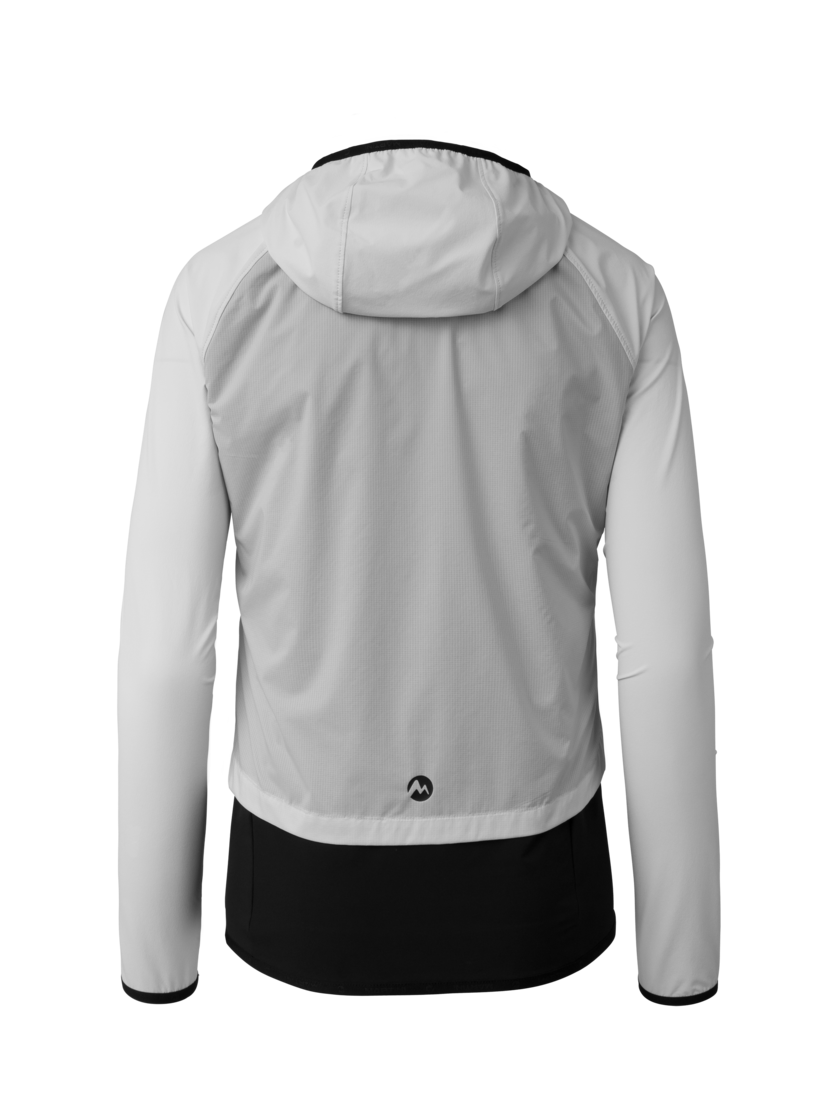 Martini Sportswear - Hillclimb WB Hybrid Hooded Jacket W - Hybridjacken in white-black - Rückansicht - Damen