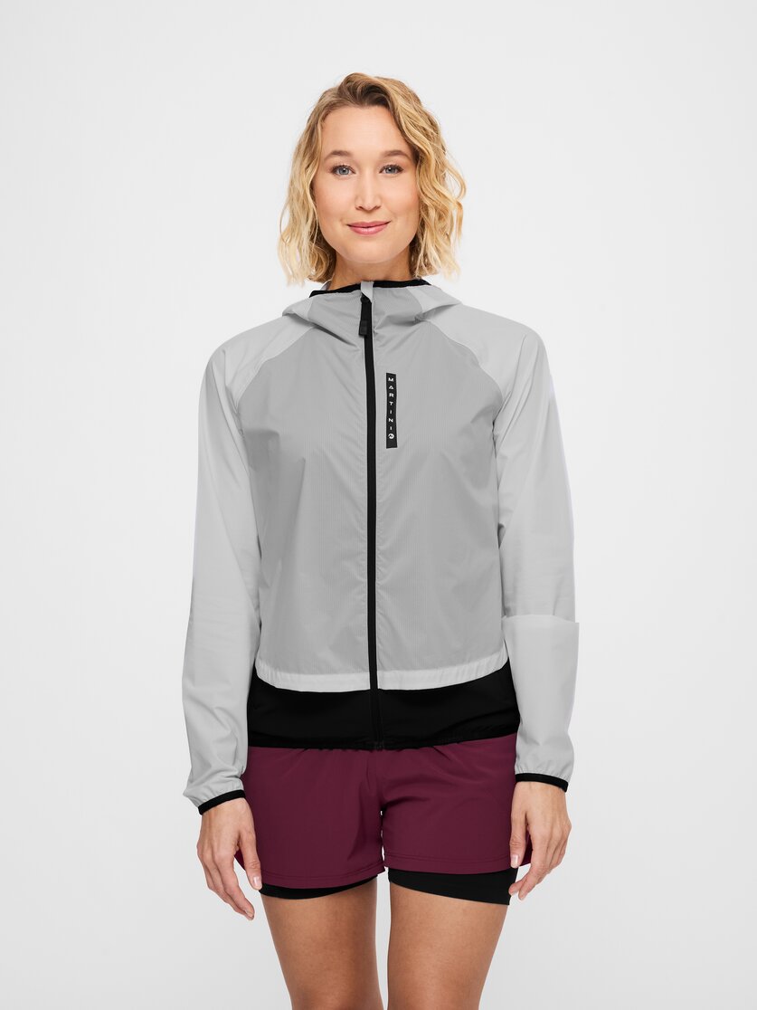 Martini Sportswear - Hillclimb WB Hybrid Hooded Jacket W - Hybridjacken in white-black - Vorderansicht Model - Damen