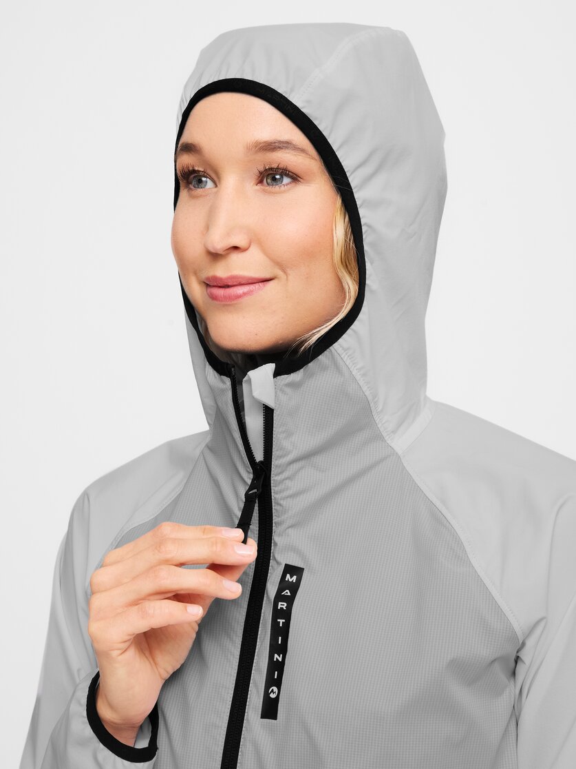 Martini Sportswear - Hillclimb WB Hybrid Hooded Jacket W - Hybridjacken in white-black - Detail 7 - Damen