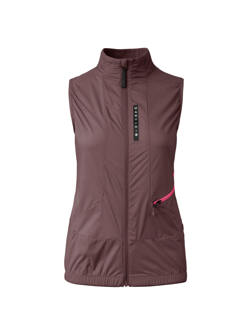 Martini Sportswear - Hillclimb WB Hybrid Vest W - Westen in clay-fuchsia - Vorderansicht - Damen