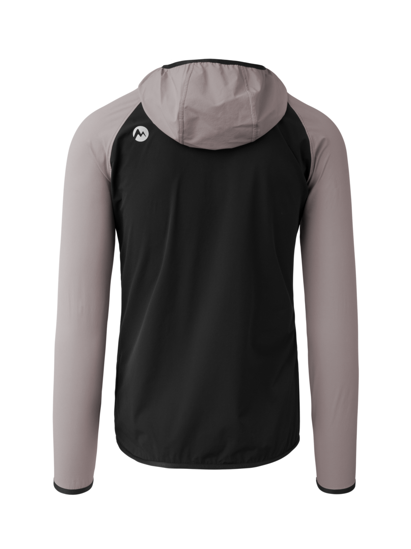 Martini Sportswear - Hillclimb WB Hybrid Hooded Jacket M - Hybridjacken in black-ash - Rückansicht - Herren