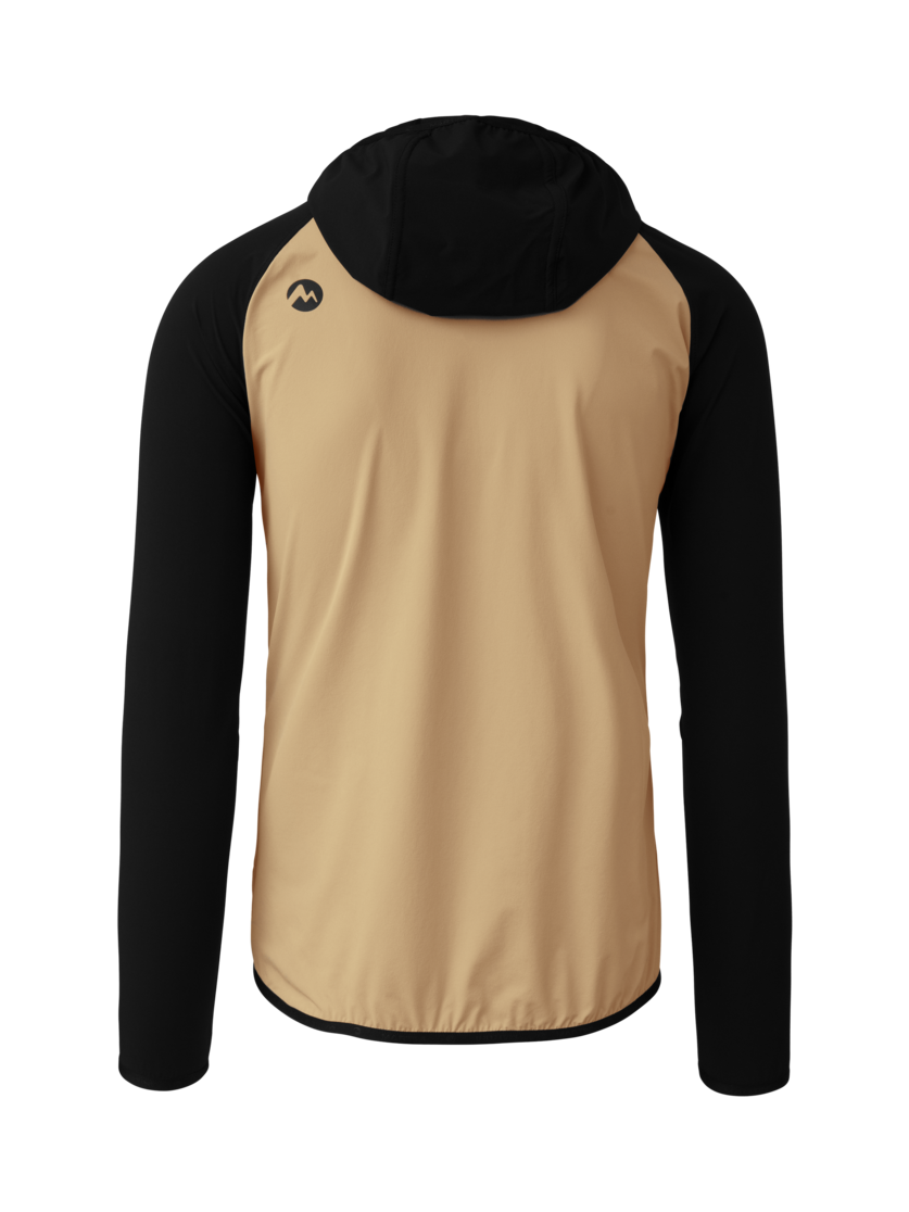 Martini Sportswear - Hillclimb WB Hybrid Hooded Jacket M - Hybridjacken in sandstone-black - Rückansicht - Herren