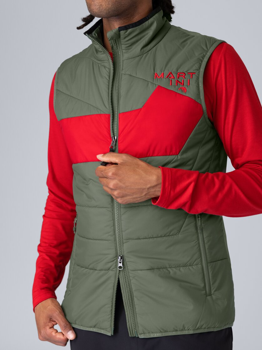 Martini Sportswear - Snowventure Hybrid Vest G-LOFT® M - Westen in seaport-lava - Detail 4 - Herren