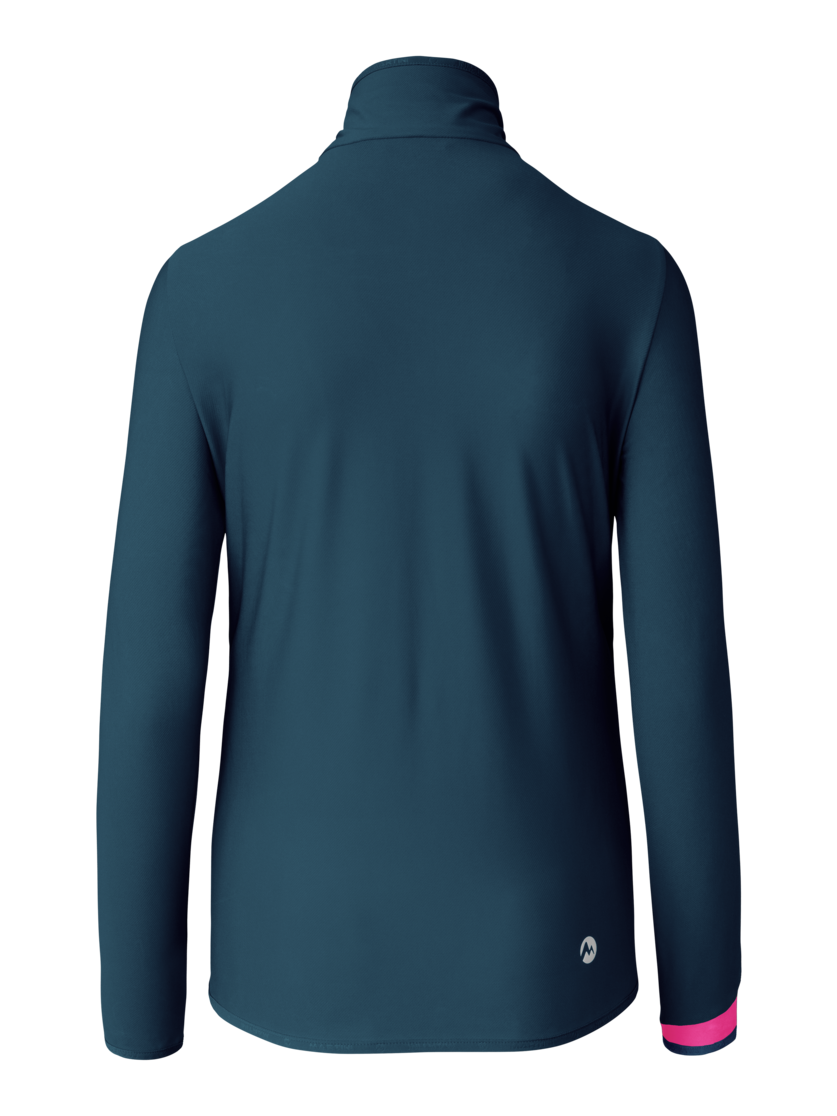 Martini Sportswear - Glint Hybrid Jacket Primaloft® W - Hybridjacken in poseidon-rosebud - Rückansicht - Damen