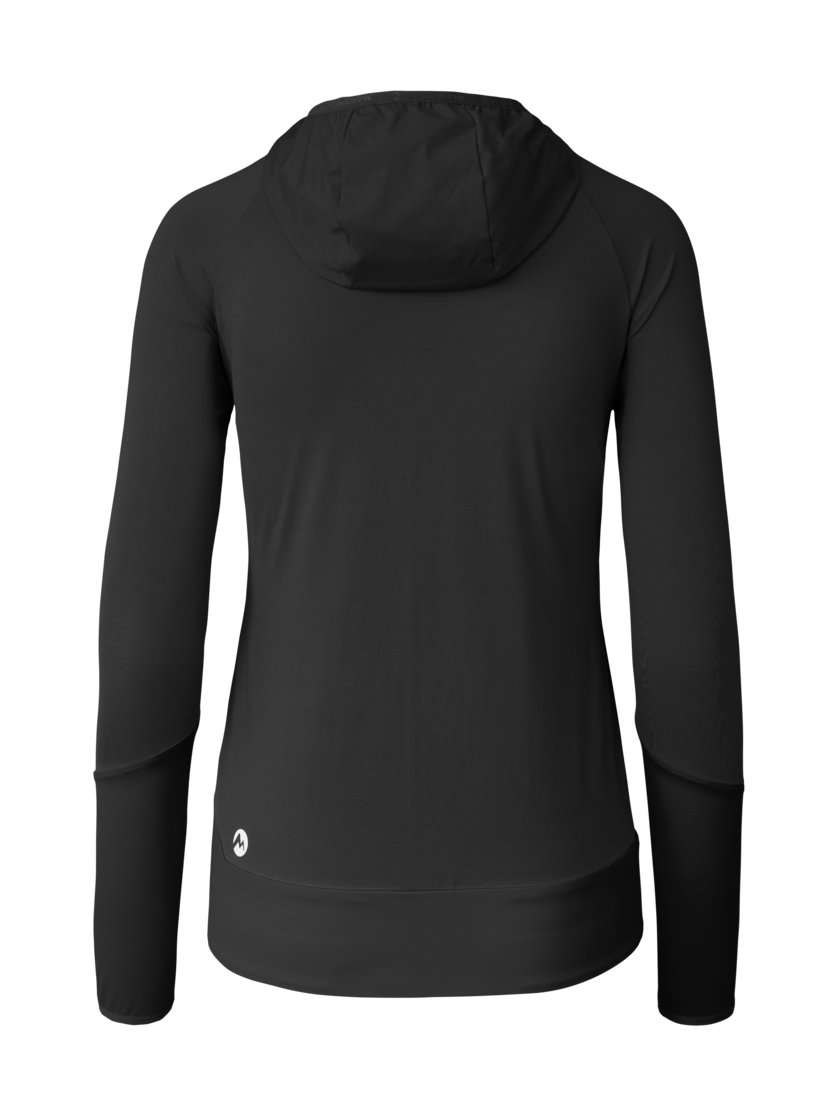 Martini Sportswear - Yalca Hybrid Windbreaker Jacket W - Giacche ibride in black - vista posteriore - Donna