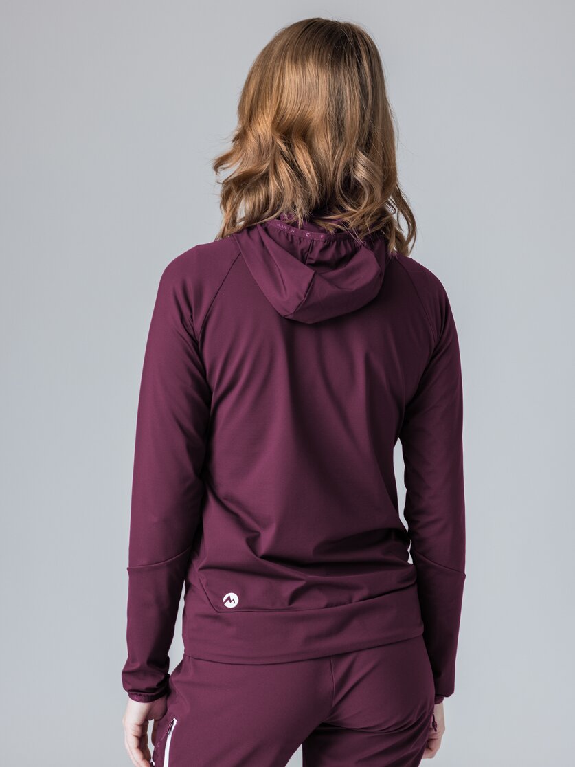 Martini Sportswear - Yalca Hybrid Windbreaker Jacket W - Hybridjacken in seaport-scooter - Rückansicht Model - Damen