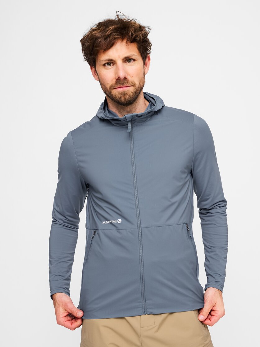 Martini Sportswear - Original Hybrid Windbreaker Jacket M - Windbreaker Jacken in moon - Vorderansicht Model - Herren