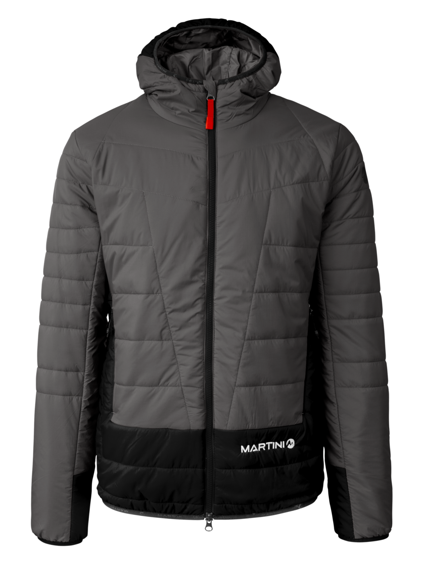 Martini Sportswear - Peakpower Padded Jacket Primaloft® M - Giacche Primaloft e Gloft in steel-black - vista frontale - Uomo