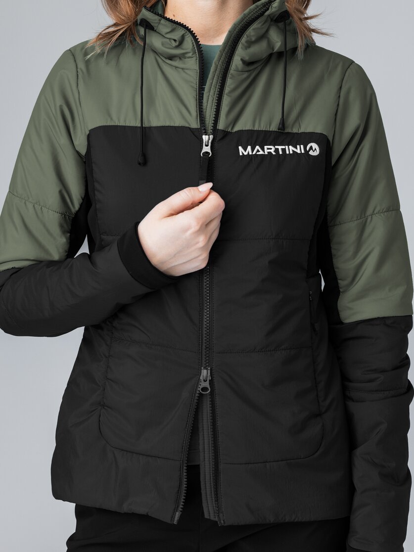 Martini Sportswear - Yalca Padded Jacket Primaloft® W - Giacche Primaloft e Gloft in black-mosstone - Dettaglio 3 - Donna