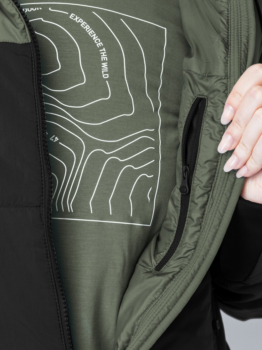 Martini Sportswear - Yalca Padded Jacket Primaloft® W - Giacche Primaloft e Gloft in black-mosstone - Dettaglio 4 - Donna