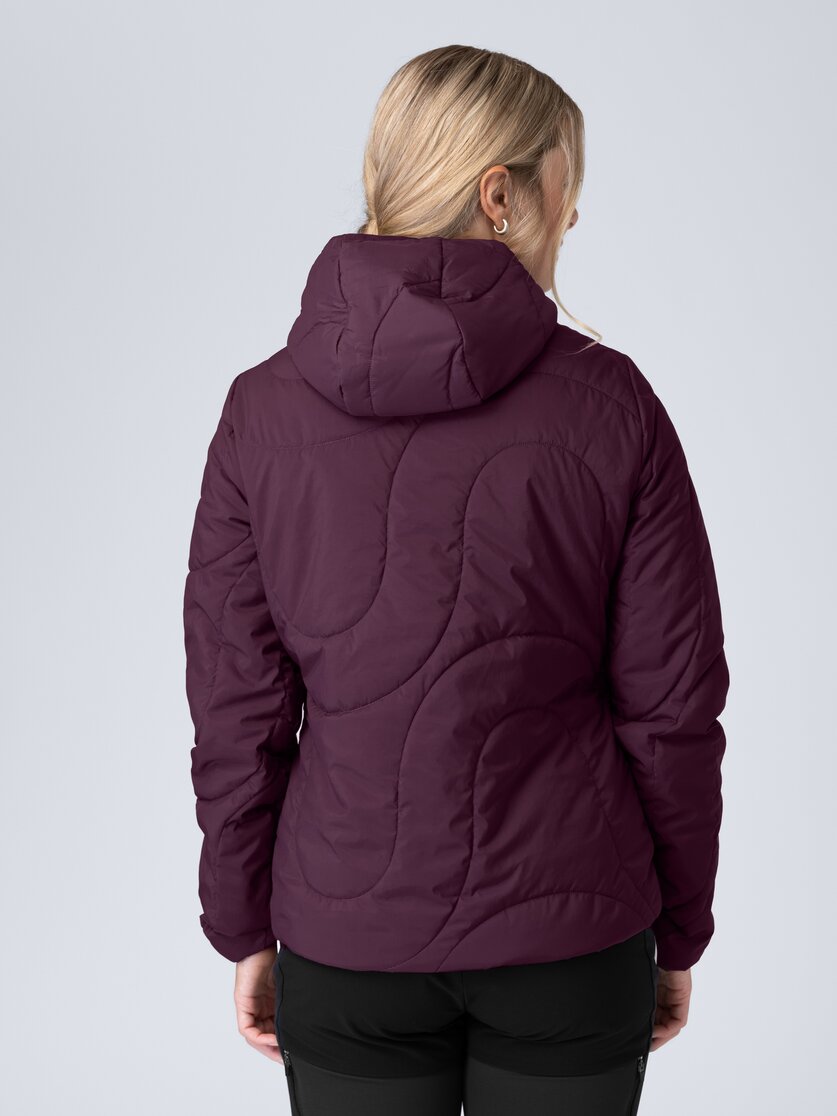 Martini Sportswear - Recharge Padded Jacket Primaloft® W - Giacche Primaloft e Gloft in mosstone - vista laterale modello - Donna