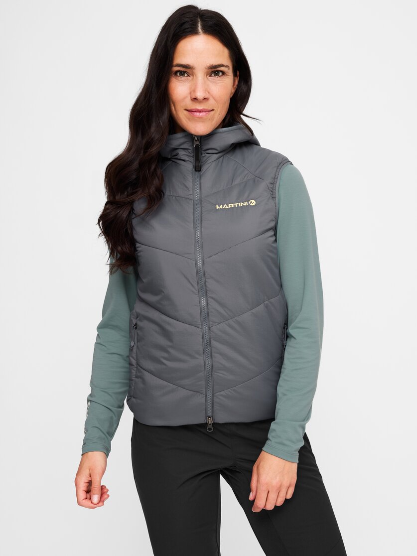 Martini Sportswear - Desire Padded Vest Primaloft®W - Westen in true navy-white - Vorderansicht Model - Damen