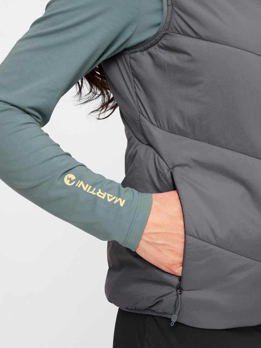 Martini Sportswear - Desire Padded Vest Primaloft®W - Westen in true navy-white - Detail 2 - Damen
