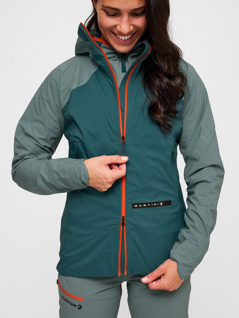 Martini Sportswear - Hillclimb HS Hooded Jacket W - Hardshell Jacken in black-white - Detail 2 - Damen