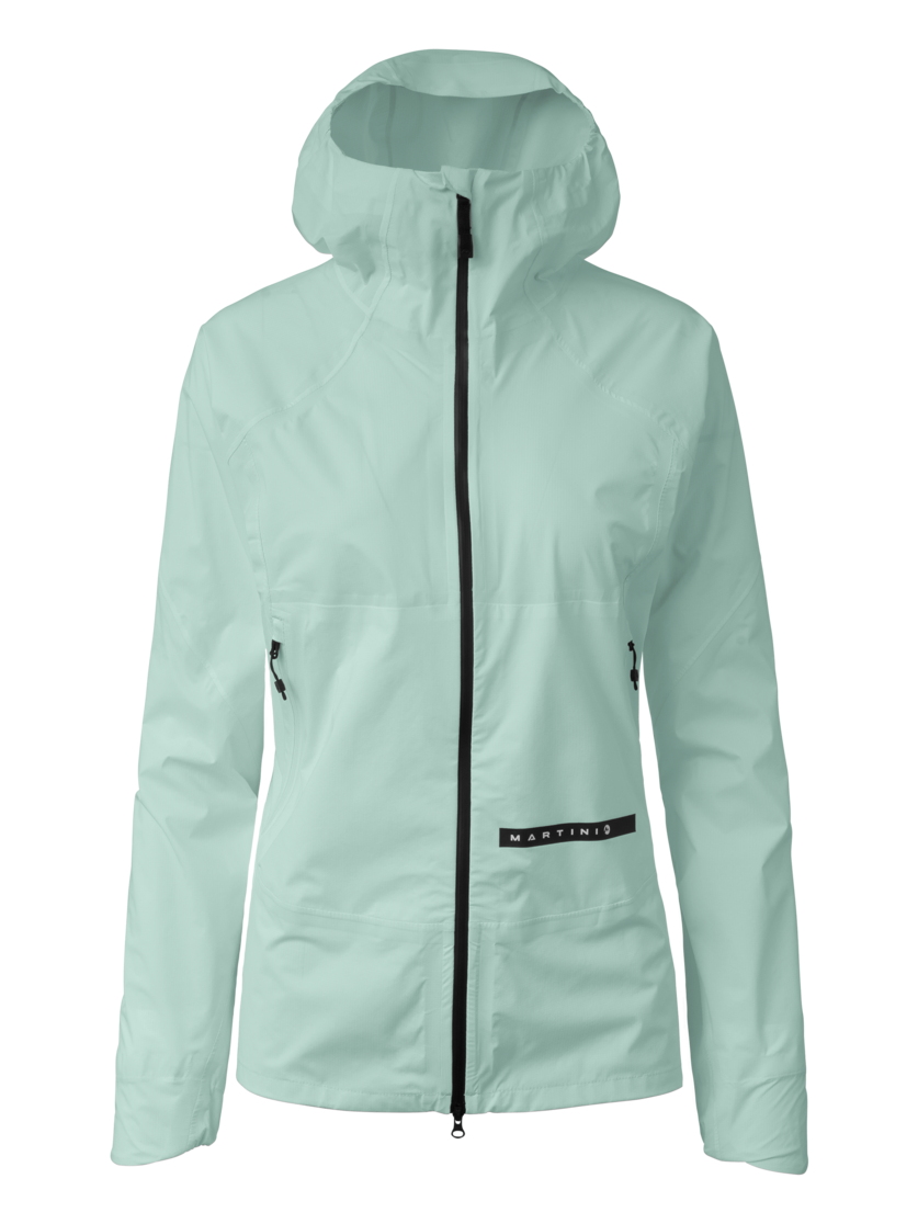 Martini Sportswear - Hillclimb HS Hooded Jacket W - Giacche Hardshell in ibiza blue - vista frontale - Donna