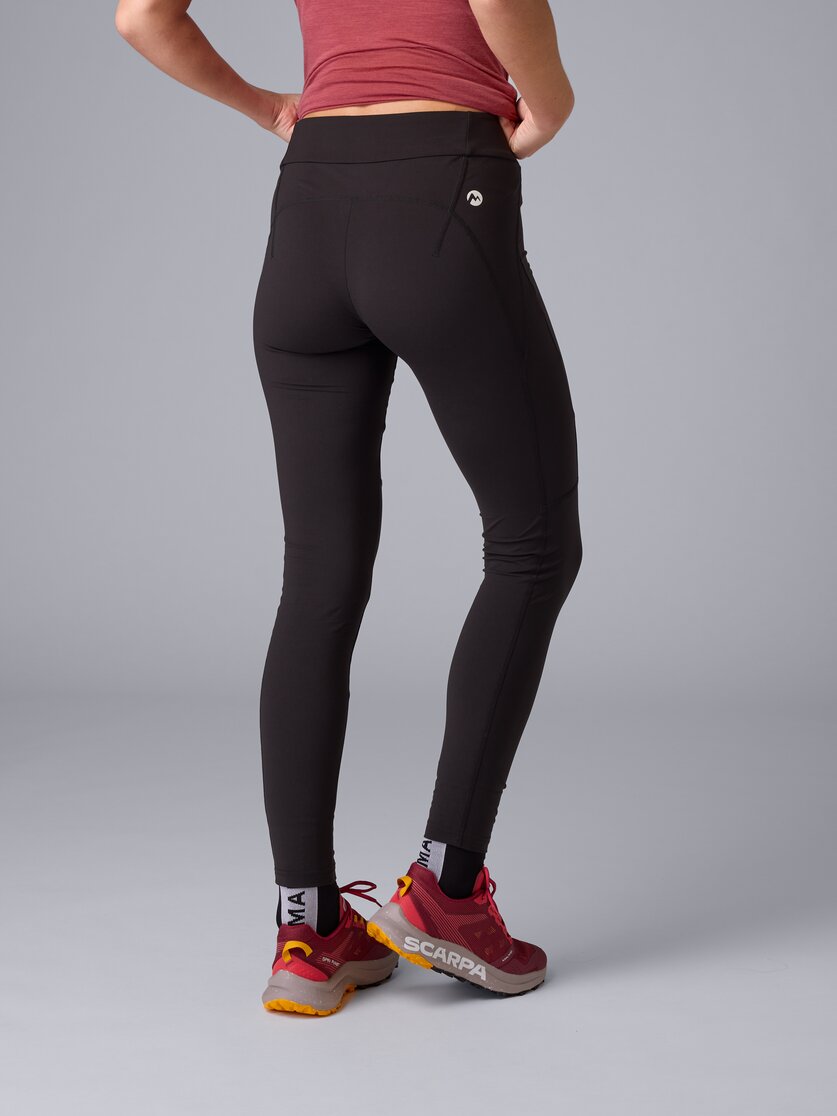 Martini Sportswear - Sunrise Tights W - Pantaloni lunghi in black - vista laterale modello - Donna