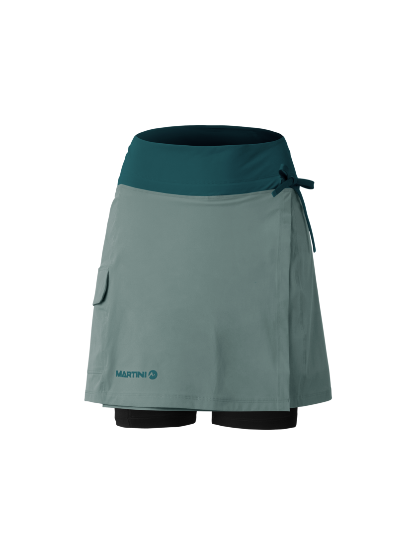 Martini Sportswear - Alpmate Sonic Skirt W - Röcke in misty blue-seaport - Vorderansicht - Damen