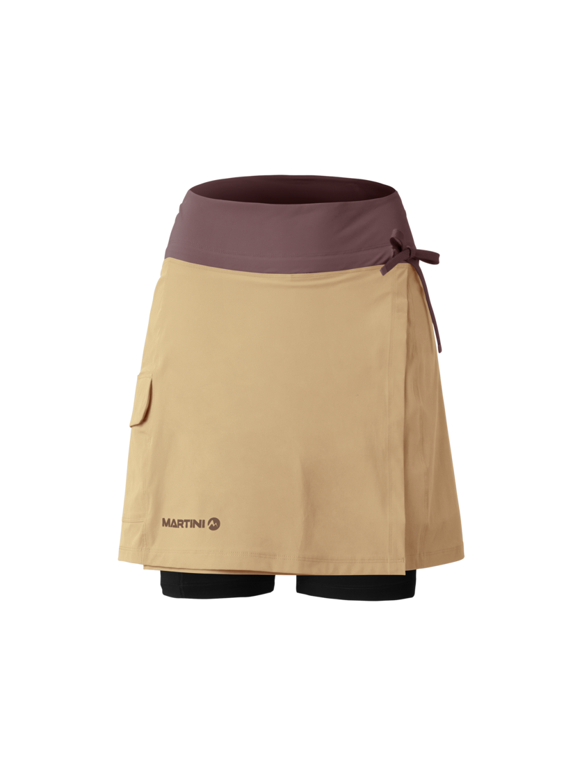 Martini Sportswear - Alpmate Sonic Skirt W - Röcke in sandstone-clay - Vorderansicht - Damen
