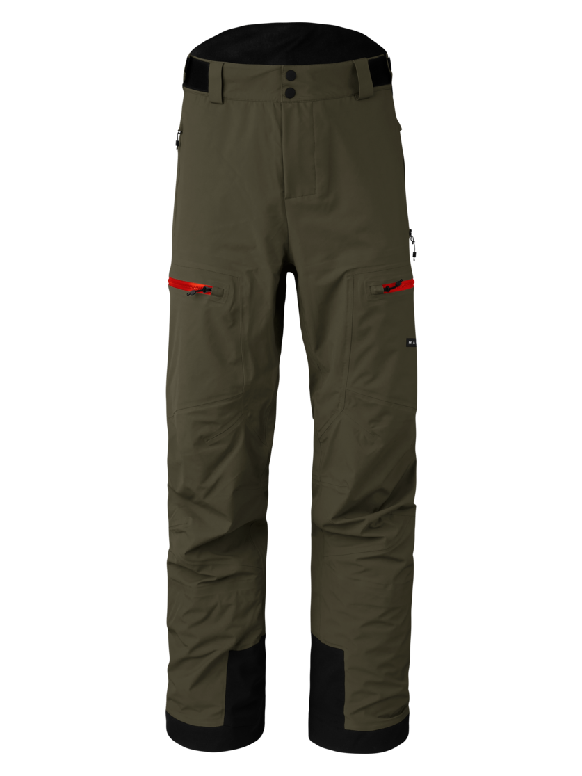 Martini Sportswear - Yalca 3L Pants M - Pantaloni hardshell in olive - vista frontale - Uomo